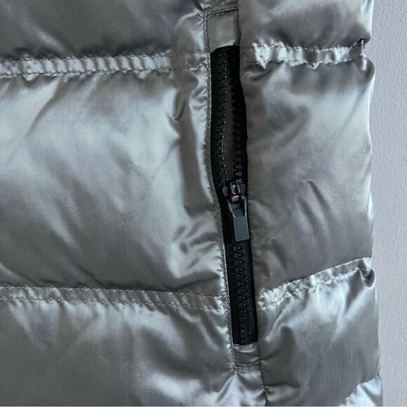 ATHLETA Responsible Down Arch Goose Down Puffer Vest Metallic Silver - Picture 8 of 12